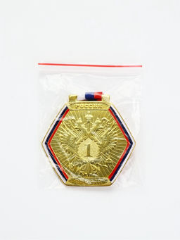 Медаль призовая 201 8 см. 1 место. Цвет зол. С лентой