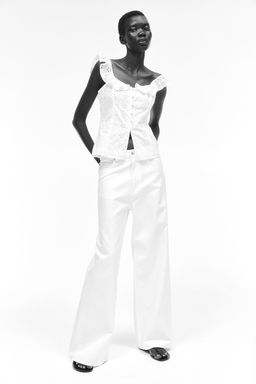 Top con ribete de volantes - H&m фото 2