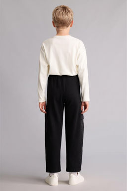 %100 Pamuk Barrel Fit Pantolon Erkek _ocuk - Defacto фото 4