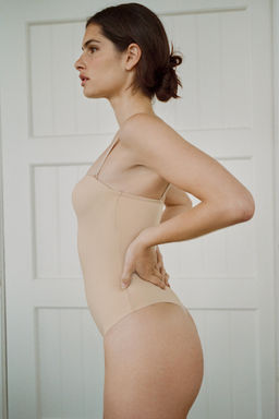BODY AROS CON POLIAMIDA / rosa claro - Zara фото 2