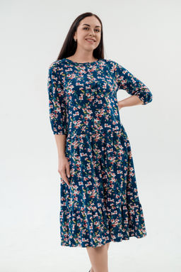 Платье женское из кулирки Софи сакура - Амадэль фото 3