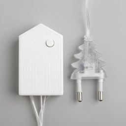 Гирлянда Нить 5 м с насадками Хрусталики, IP20, прозрачная нить, 50 LED, свечение белое, 8 режимов, 220 В - Luazon lighting фото 6