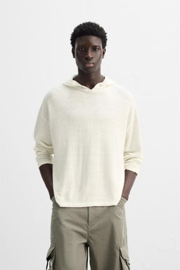 LINEN/WOOL HOODIE - Zara фото 2