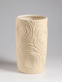 Ваза настольная керамика "Гуидо" 23х13 см, белый