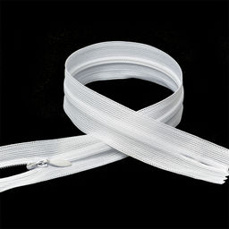 Молния Mzip пласт. потайная №3 20см н/р цв.F101 белый уп.10шт