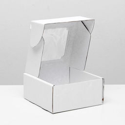 Цена за 5 шт. Коробка самосборная, с окном, белая, 19 х 18 х 9 см - Simaland фото 2