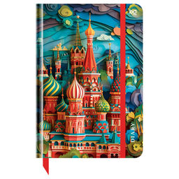 Ежедневник BG недатир. А5 136л. "Paper Art. Moscow" (DuA5_64352) матовая ламинация, выб. лак