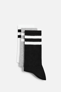 PACK OF 3 STRIPED SOCKS