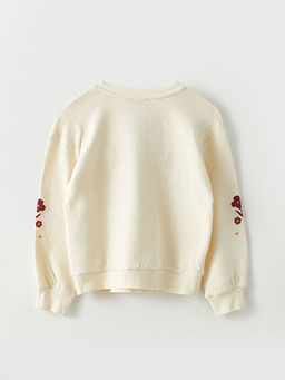 Bisiklet Yaka Nak??l? Uzun Kollu K?z ?ocuk Sweatshirt - Waikiki фото 2