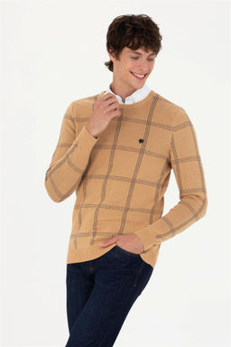 U. S. Polo Assn Мужской песочный свитер