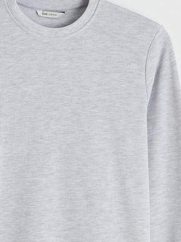 Bisiklet Yaka Uzun Kollu Erkek Ti??rt