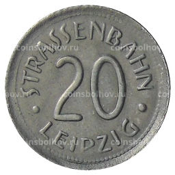 Монета 20 пфеннигов 1918 года Транспортный нотгельд  Лейпциг