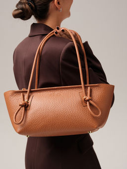 Кожаная сумка Linda DBR 31340 коричневый камень  фото 2