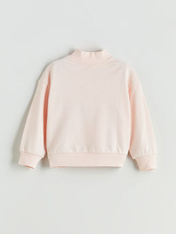 Dik Yaka K?z ?ocuk Sweatshirt