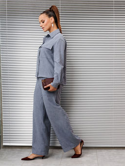 Костюм Galean Style 985-Р серо-голубой