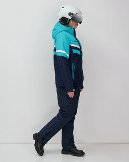 Горнолыжный костюм женский зимний бирюзового цвета 02808Br - Mtforce фото 3
