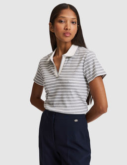 Gri Melanj Slim Fit Polo Yaka Ti__rt