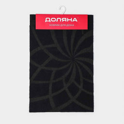 Коврик придверный Доляна, без окантовки, влаговпитывающий, 38×58 см, синий