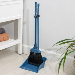 Веник с совком Альтернатива «Комфорт», пластик, МИКС