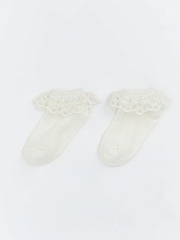 Dantel Detayl? K?z Bebek Patik ?orap 2li