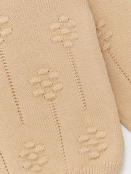 Bisiklet Yaka Kendinden Desenli K?z Bebek Triko Kazak - Waikiki фото 3