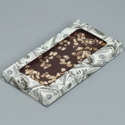 Цена за 5 шт. Коробка для шоколада, кондитерская упаковка, «Взятка», с окном, 17.3×8.8×1.5 см