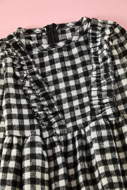 K?rm?z? K?z Cocuk Ekose / Kareli Regular Dokuma Elbise TKDAW25EL00004 - Trendyolmilla фото 13