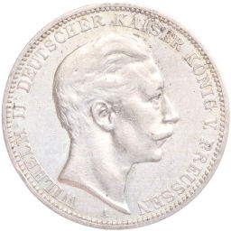 Монета 3 марки 1910 года А Германия (Пруссия)