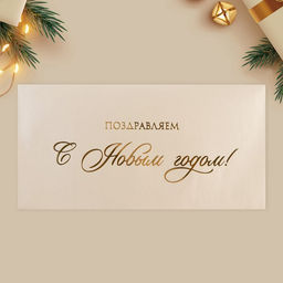 Набор подарочных конвертов «С Новым годом», 10 штук, тиснение, 22×11 см