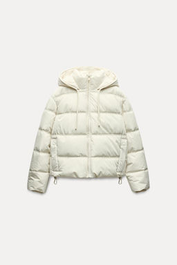 WATER AND WIND PROTECTION SHORT PUFFER ANORAK - Zara фото 4