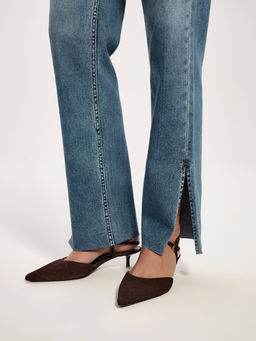 CONTE CON-738 Джинсы straight c разрезами и необработанным краем blue - Conte elegant фото 7