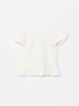 Bisiklet Yaka Basic K?z ?ocuk Bluz ve ?ort Etek 2li Tak?m