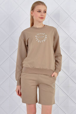 Арт. 5342 Костюм женский с шортами 42-50 (5 шт) Цвет:верх- темно-серый, низ- темно-серый - Калинка фото 2