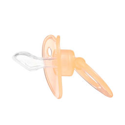 Соска-пустышка ортодонтическая Крошка Я, силикон, от 6 мес., с колпачком, персиковый