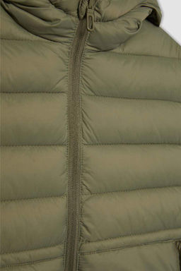 Водоотталкивающий жилет с капюшоном для мальчиков - Defacto фото 8