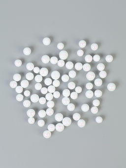 Цена за 2 шт. Фигурка для поделок и декора Шар, набор 55 шт., размер 1 шт.: 0.5  1 см, цвет белый