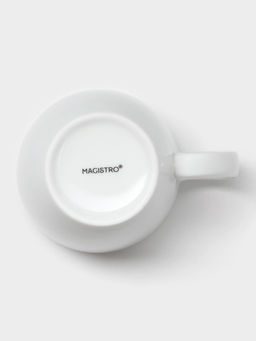 Кружка Magistro White gloss, 400 мл, фарфор, белая