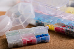 Gamma контейнер T-36 пластик 9.1 x 9.1 x 2.1 см голубой/прозрачный