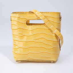 Сумка женская на магните, цвет жёлтый