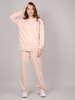 Костюм Лайк бежевый, футер петля - Малина фото 15