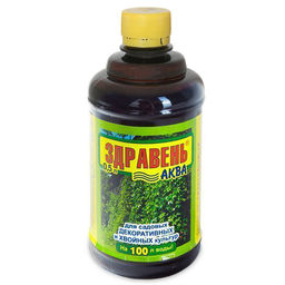 Компл.орг.-мин.удобр. Здравень аква 0,5л (для садовых декорат. и хвойных) (концентрат)