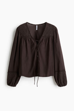 Blusa con detalles de encaje - H&m фото 2