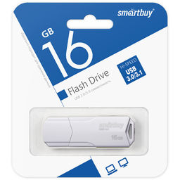Флеш-накопитель 16Гб "Smartbuy CLUE" White (SB16GBCLU-W)