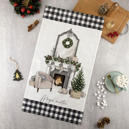 Полотенце Этель Magic winter 40х73 см, 100% хл, саржа 190 гр/м2