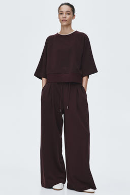 Pantal?n con cord?n de ajuste y pliegue decorativo - H&m фото 5