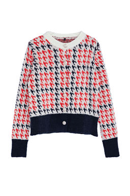 TRENDYOLMILLA Ekru Buklet Iplikli Desenli Ceket Gorunumlu Triko H?rka TWOAW24HI00277  фото 6