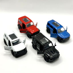 Модель 1:32 по 12шт. в блоке "Range Rover/Nissan/RMZ/Gelandewagen" (4596) 2 двери откр-ся