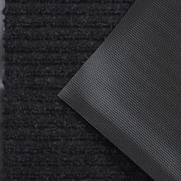 Коврик придверный Доляна «Стандарт», влаговпитывающий, с окантовкой, 40×60 см, чёрный