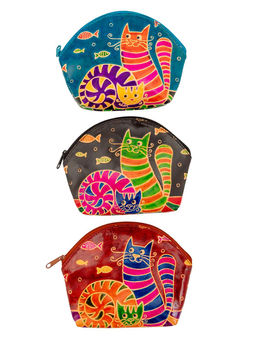 Косметичка Кошки (кожа) набор из 3-х № 0587/12