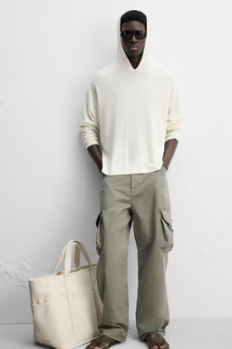 LINEN/WOOL HOODIE - Zara фото 5